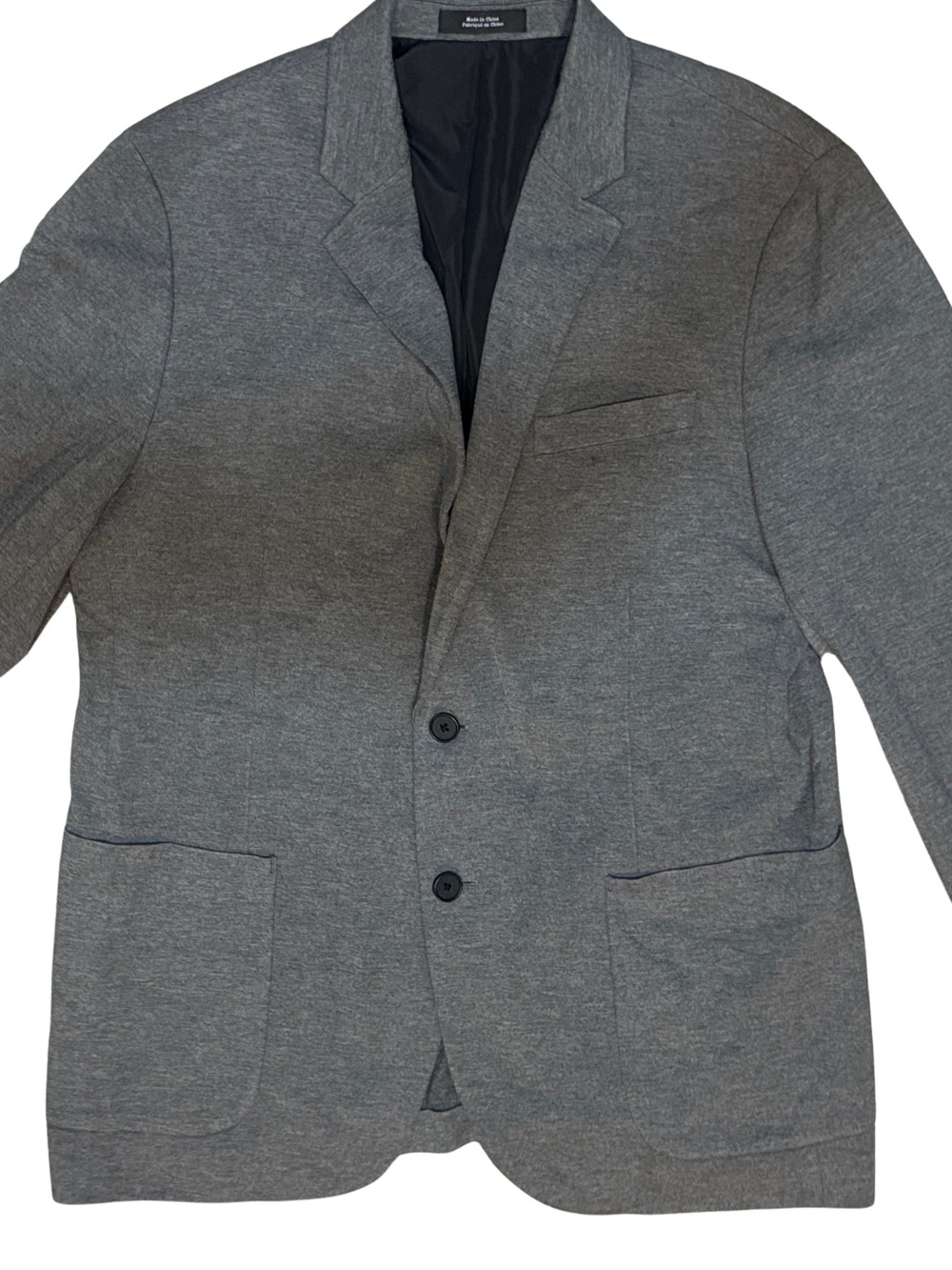 Nordstrom Men's Shop Trim Fit Heather Gray Knit Blazer - Two-Button Sport Coat